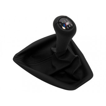 Topuzlu Vites Körüğü E90+LCI E92+LCI -6 İleri- Man.Şanz; Siyah Suni Deri Işıklı -///M-